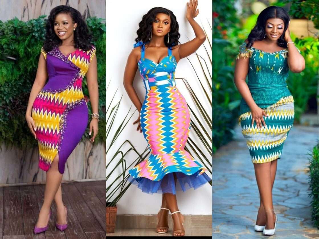 Latest Short Kente Dress Styles for Ladies in 2023 - Kaybee Fashion Styles