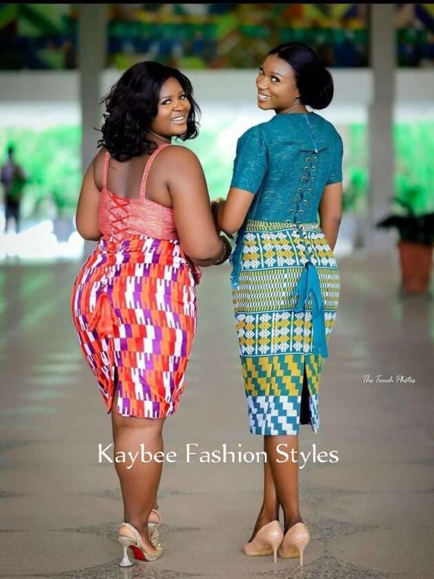 Latest Short Kente Dress Styles for Ladies in 2024 - Kaybee Fashion Styles