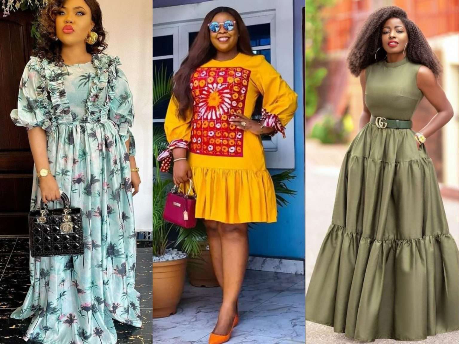 Latest Material Gown Styles for Ladies in 2023 and 2024 - Kaybee ...